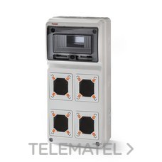 FAMATEL - CAJA 506x230x130 8 EL. 4 MÓD. ACQUA COMBI IP65