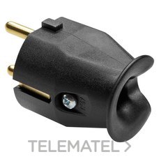 GEWISS - CLAVIJA SCHUKO 2P+T 10/16A 250V NEGRO