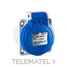 IDE - BASE EMPOTRAR 2P+TT 16A IP54 250V AZUL