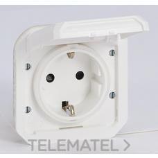 LEGRAND - BASE PLEXO IP55, 2P+T, EMBORN. TORN. BLANCO