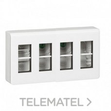 LEGRAND - CAJA PTBJO.SUPF.MOSAIC P/4x4 MOD.BL