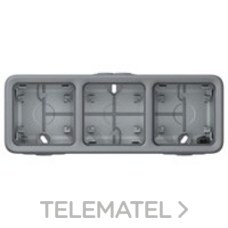 LEGRAND - CAJA SUPERF.HORIZ.3 POS.PLEXO GR.