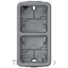LEGRAND - CAJA SUPERF. VT.PLEXO 2EL.CONOS GR