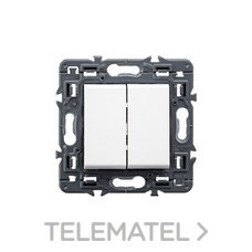 LEGRAND - CONMUTADOR DOBLE 1P 10AX BLANCO