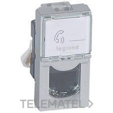 LEGRAND - TOMA RJ45 CATEGORÍA 6 UTP 1 MOD. ALUMINIO
