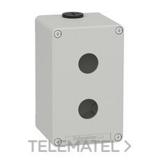 SCHNEIDER ELECTRIC - CAJA VACÍA CON 2 ORIFICIOS GRIS