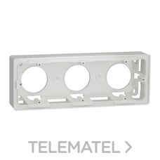 SCHNEIDER ELECTRIC - ZÓCALO SUPERFICIE 3 ELEM. STUDIO POLAR