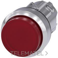 SIEMENS - PULS.22mm RED.MET.BRILL.RJ.BOTON STE.
