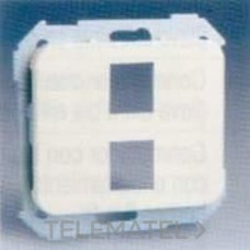 SIMON - ADAPTADOR 2 RJ-45 AMP S.75 GRIS