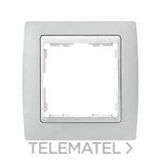 SIMON - MARCO 1 EL.GR./ZOCALO BL.S.82 ALUM.