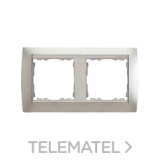 SIMON - MARCO 2 ELEM.ALUM.MATE/ZOCALO ALUM.S.82