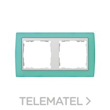 SIMON - MARCO 2 ELEM.VD.TRASLUCIDO/ZOC.BL.S.82