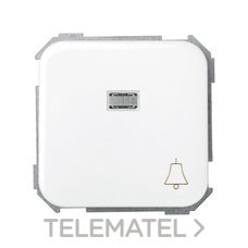 SIMON - PULSADOR CAMPANA LUMIN.S.31 BL.NIEVE