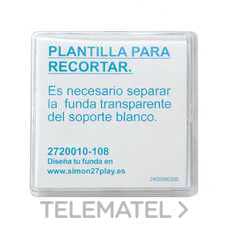 SIMON - TECLA MODULO ANCHO S.27 PLAY TRANSP.