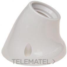 SOLERA - PORTALAMP.ZOCALO CURVO E-27 BL.