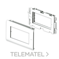 UNEX - ADAPTADOR 4 MODULOS MOSAIC 80 BL.NIEVE