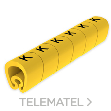 UNEX - SENALIZ.PVC PLAST.2-5mm -K- AMARILLO