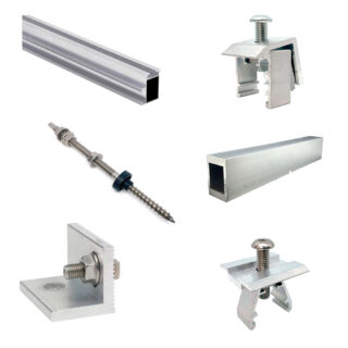 DSPSolar - ESTRUCTURA ALU COPLANAR TORNILLO 10 MOD.