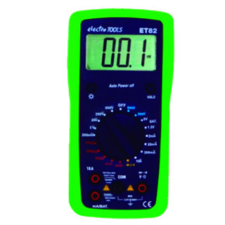 ELECTRO TOOLS - MULTIMETRO DIG.SELECCION MANUAL+ESTUCHE