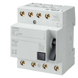 SIEMENS - INT.DIF.70 CLASE-AC 4M 4P 25A 500mA