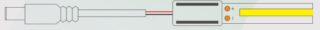 LDVlighting - CABLE CONEXION DC MACHO + CONECTOR TIRA COB 8mm
