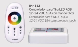 LDVlighting - CONTROLADOR P/TIRA LED RGB 24V C/MANDO TACTIL