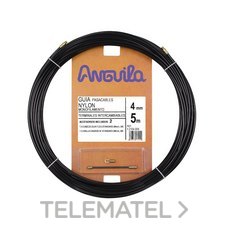 ANGUILA - PASACABLES INTERCAMB.NYLON 4mm 5m NEG.