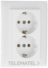 EFAPEL - DOBLE SCHUKO MONOBLOCK LOGUS MARFIL