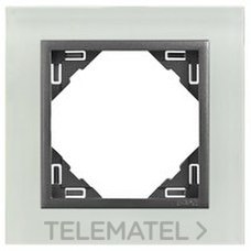 EFAPEL - MARCO SIMPLE CRYSTAL NEGRO/GRIS