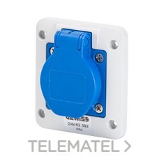 GEWISS - BASE FIJA EMP. SCHUKO IP54 C/TAPA PARA QDIN