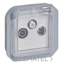 LEGRAND - BASE TV-R-SAT PLEXO COMPBL.GR DEMOD.INDIV.INST.SUPF.O EMP.GR