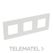 LEGRAND - PLACA VALENA NEXT CON 3 ELEMENTOS BLANCO