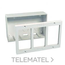 MMCONECTA - CAJA SUPERFICIE 2FILAS STANDAR B.N.