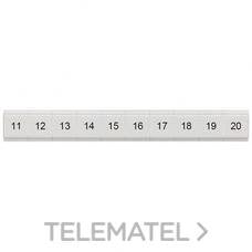 SIEMENS - PLAQUITA CON INSCRIPCIÓN HORIZONTAL 11-20 52mm PLANO