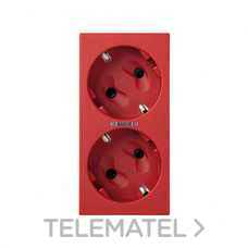 SIMON - BASE SCHUKO CIMA DOBLE CON LED RJ