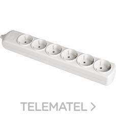 SOLERA - BASE 6 TOMAS BIP.16A 250V BL.C/OBT.