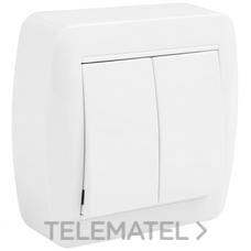 SOLERA - CONMUTADOR DOBLE MURAL 10A 250V