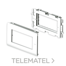 UNEX - ADAPTADOR 4 MODULOS MOSAIC 65 BL.NIEVE