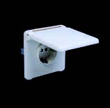 COMA - BASE ESTANCA SCHUKO C/TAPA BL.NV.