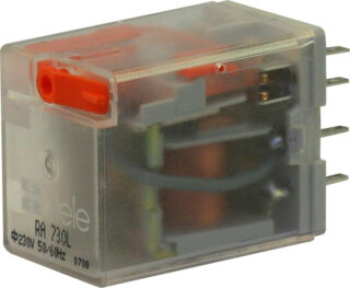 EUROMATEL - RELE ENCHBL. 10A 2NAC+L 12VDC