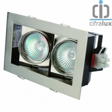 CIFRALUX - BASCULANTE EMPOTRAR 2XGU10