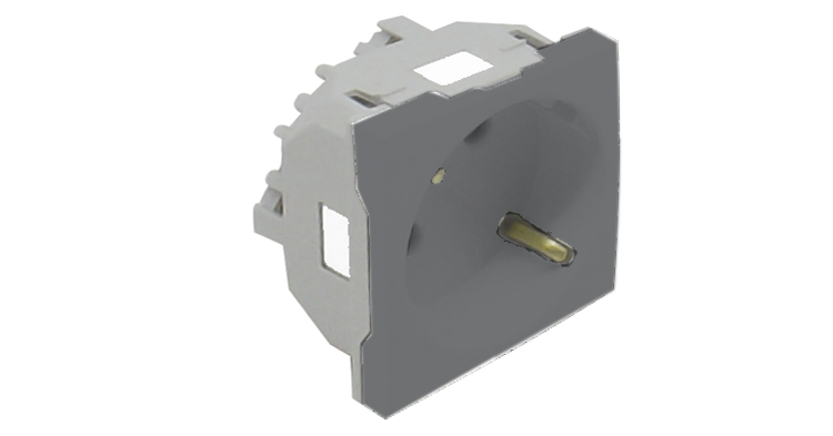 EFAPEL - BASE SCHUKO PROT.2 MOD Q-45 ALUMINIO - Imagen 2