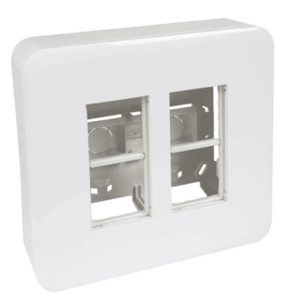 EFAPEL - PUESTO TRABAJO SUPERF. 2x4 MÓDULOS BLANCO