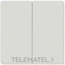 BJC - TECLA DOBLE INSTABUS EIB ALUM.MET.