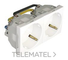 EFAPEL - DOBLE BASE SCHUKO C/PROT.4M Q-45 BLANCO