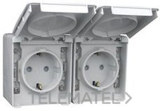 EFAPEL - DOBLE SCHUKO HOR. ESTANCA 48 GRIS