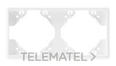 EFAPEL - MARCO DOBLE HORIZONTAL APOLO 5000 PLATA