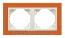 EFAPEL - MARCO DOBLE ANIMATO NARANJA/HIELO
