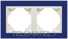 EFAPEL - MARCO DOBLE ANIMATO AZUL/HIELO