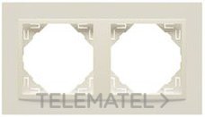 EFAPEL - MARCO DOBLE ANIMATO NEGRO/GRIS